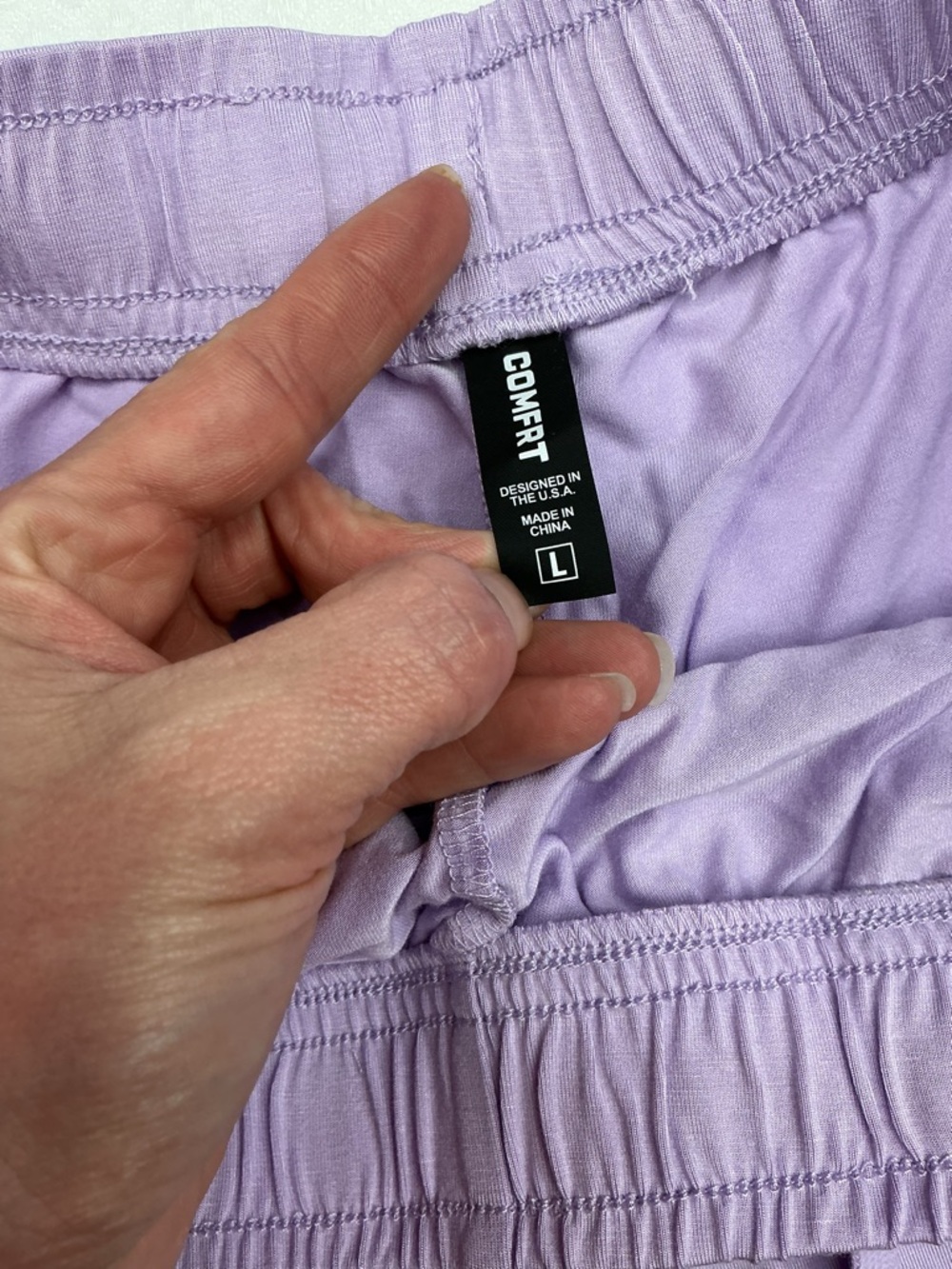 Comftr Lavender Athletic Shorts for Women - Picture 2 of 7